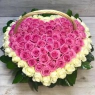 101 роза в корзине 101 роза в корзине